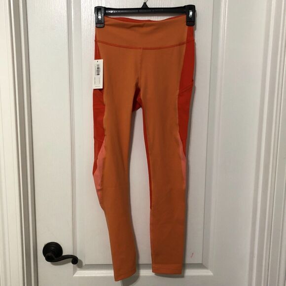 Outdoor Voices Womens Pants XS Peach Zoom 7/8 Leggings‎ Stretch Active Wear NWT - Picture 1 of 9